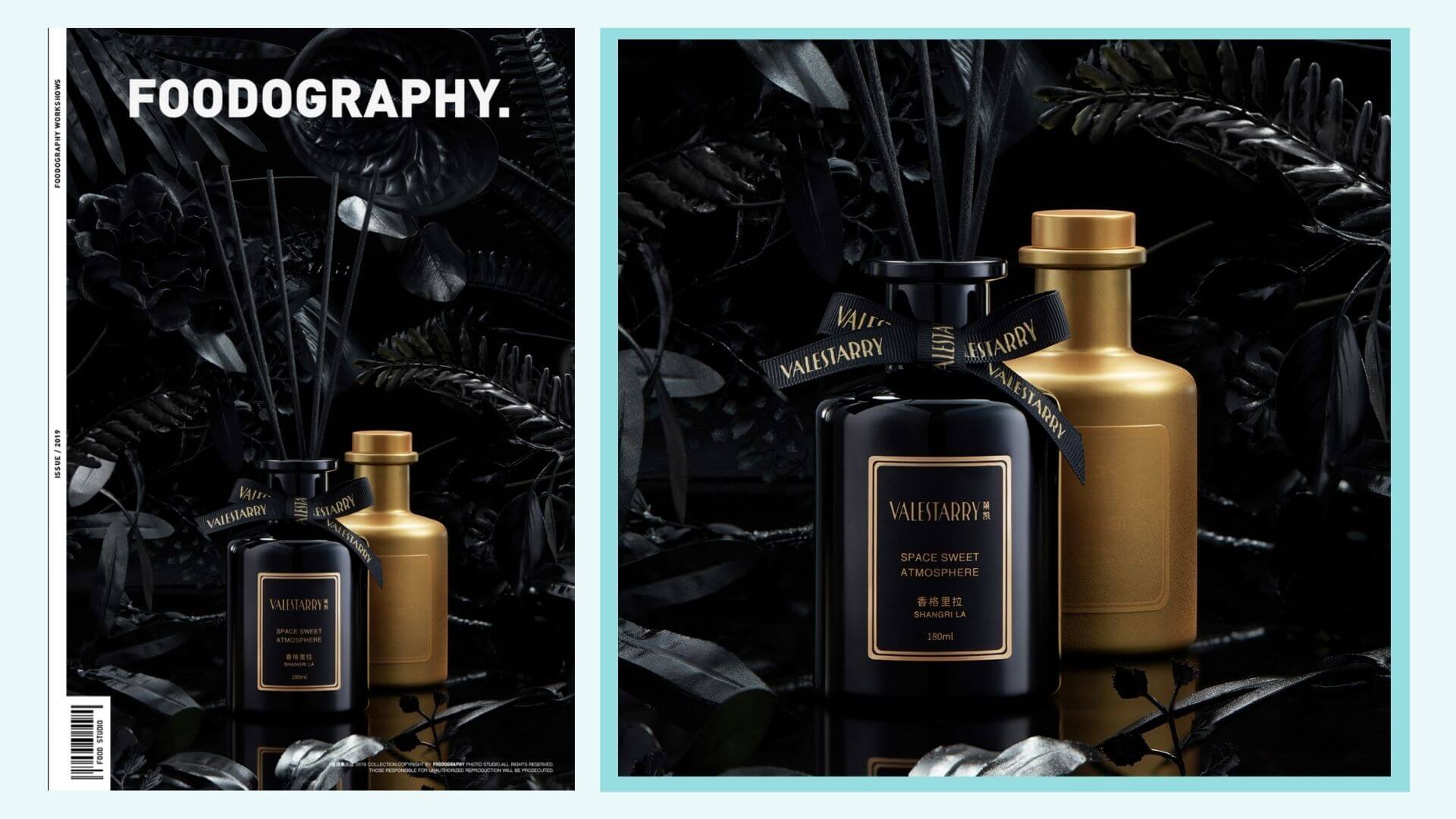 Achieve a sophisticated look for your product photos with black on